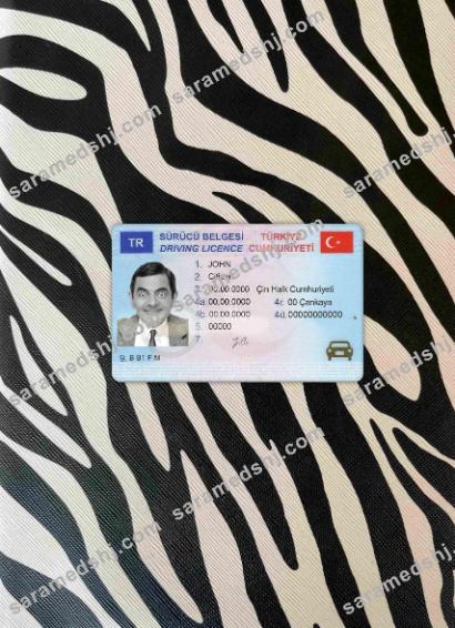 Turkey driving license photolook FRONT